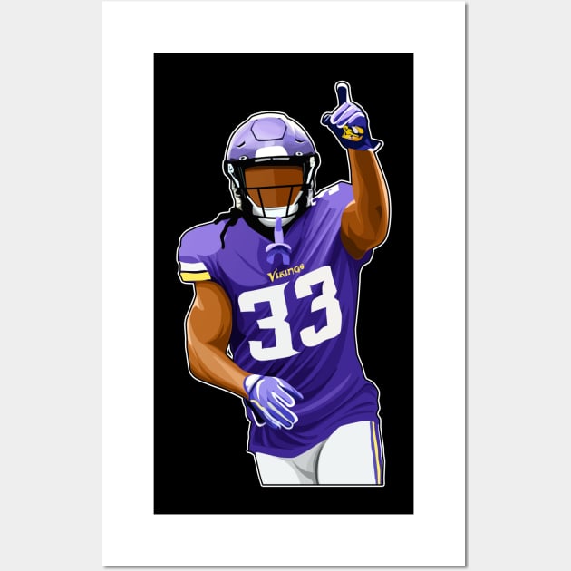 Dalvin Cook Point to The Crowd Wall Art by 40yards